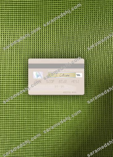 Spain Bankinter visa debit card photolook back